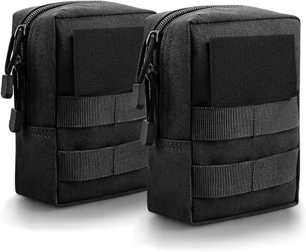 2-pack Molle-fickor - Taktiska midjeväska med D-ringkrokar