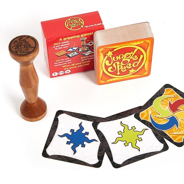 Jungle Speed Lautapeli Ruskea Puinen Token Juhla Korttipeli