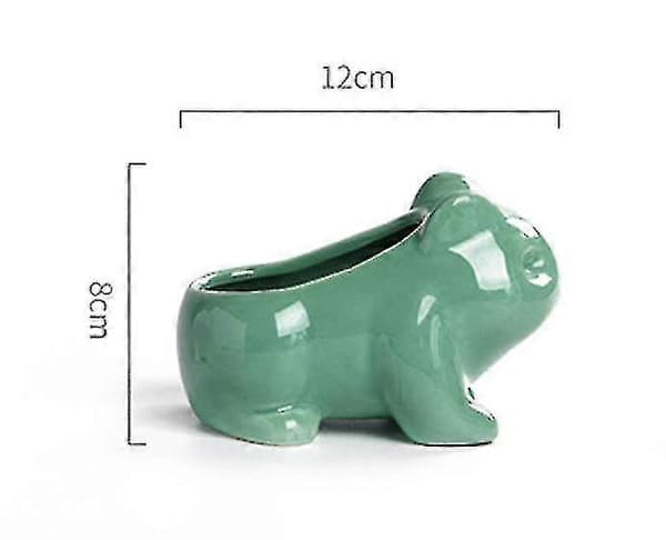 Betterlifefg-diy urtepotte søde keramiske kunstpotter hjem dekorative keramiske kunstvasegrøn