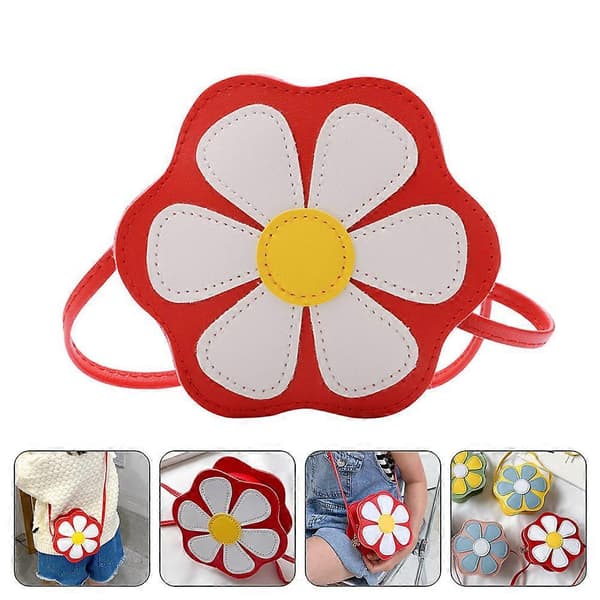 Blomdesignad Crossbodyväska för Barn Flickor Enkelaxelväska