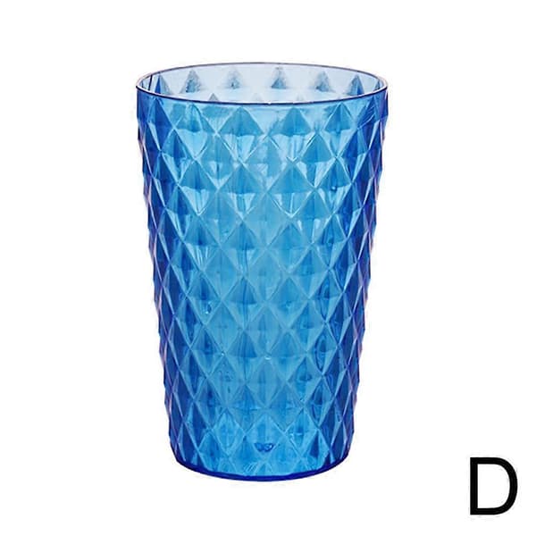 6 stk. 300 ml PC plastikkopper sæt klare levende farver til kolde drikkevarer snacks fester blue