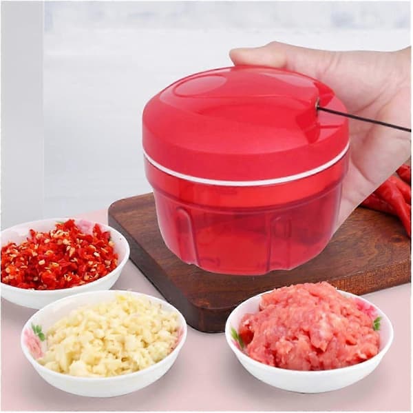 Tupperware Chef Turbo-chef Rød D158 Løkhakker og Speedy Boy Kutter