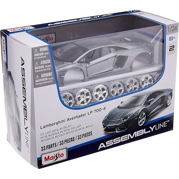 Lamborghini Aventador LP 700-4 kokoonpantava pienoismalli, mittakaava 1:24