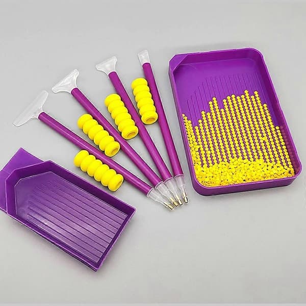 Diamantborepen Diamantkunsttilbehør til hobbykunstnere Diamantkunstmaleri 80 piece clay set