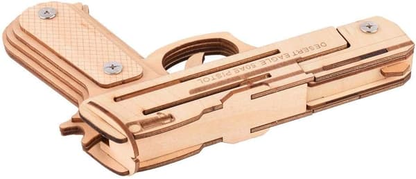 3D-puslespil miniaturepistol byggesæt i træ