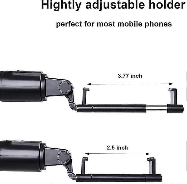Bluetooth Selfie Stick Stativ Med Fjärrkontroll, Roterande Selfie Stick