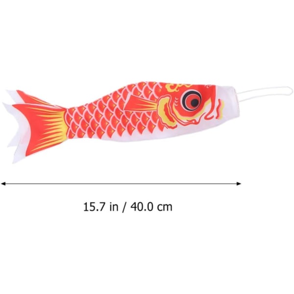 5 st vindstrumpor Trädgård Vindstrumpa Mini Fisk Vindstrumpa för att indikera vindriktning och kraft (40CM)