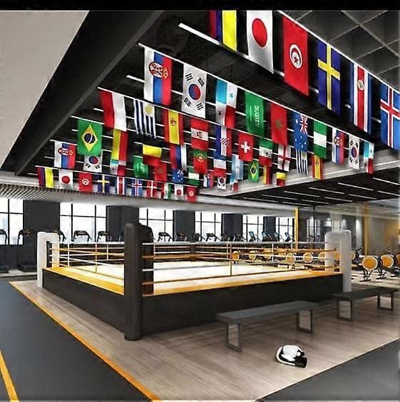 2026 VM-inspirerede internationale flagguirlander | Multi-nations vimpelbanner til festudsmykning