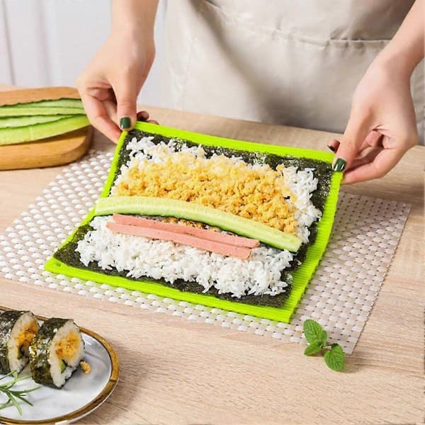 Japansk sushirullgardin silikon hem kök DIY sushirulle litet verktyg risbollsform