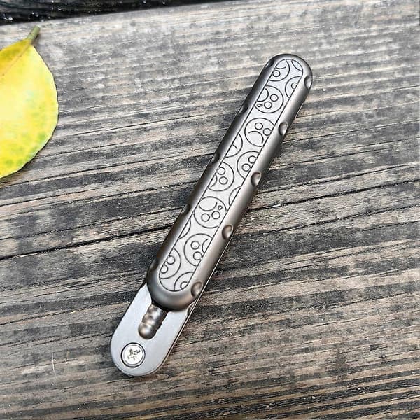 EDC Fidget Sliders Fidgetleksaker Stresslindring för vuxna Metall Push Pull Rotation ADHD Casual Fidgetleksak Haptisk Mynt Silver