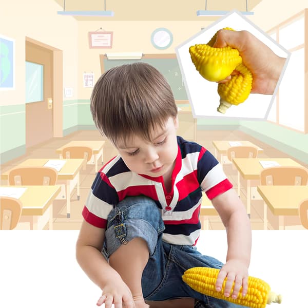 Corn Squishies Stress Relief Novelty Toy Soft Scented Simulation Corn Squeeze Toys Cute Birthday Gift