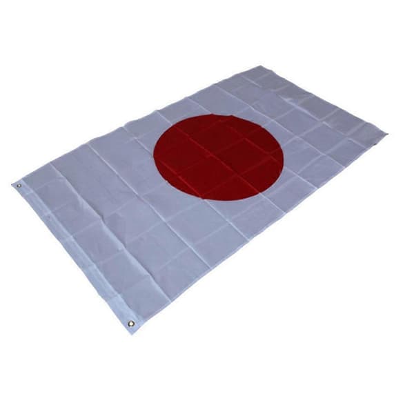 90x150cm 3x5ft Japan Flagg Polyester Nasjonalflagg med Maljer for Utendørs Innendørs