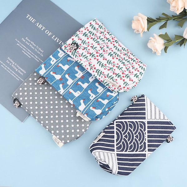 Modern Style Portable Bottle Cover väskor Blommönster Bomull C