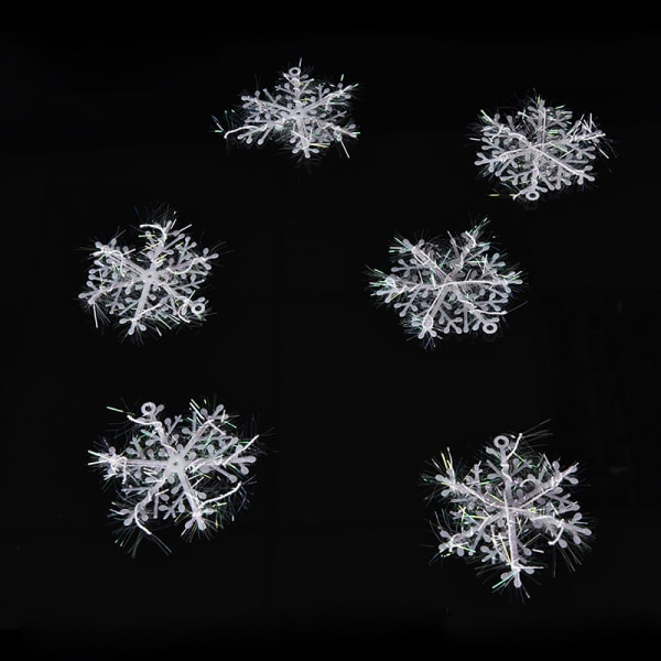 6/12/30/60st White Snowflake Ornaments Christmas Xmas Tree Han