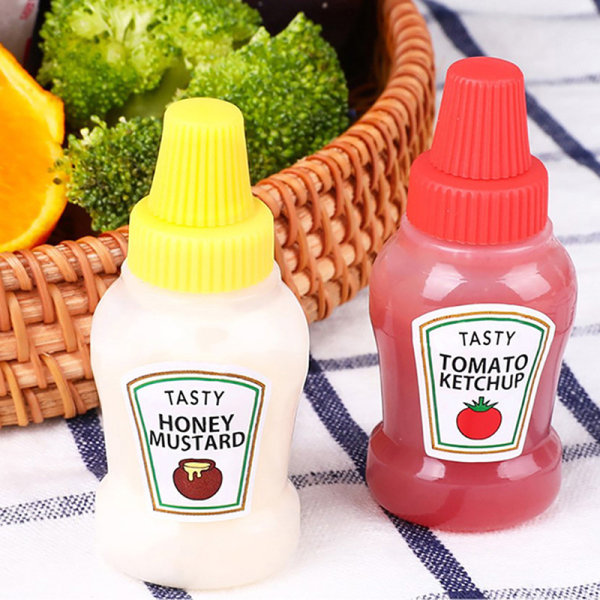 1st Mini Smaksättningssås Flaska Portabel Ketchup Salladsdressing tomato