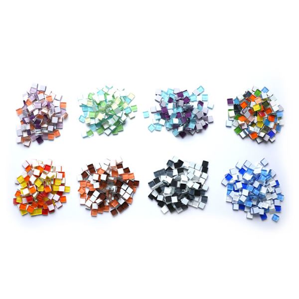 100 g/lot Kristallglasmosaikplattor Handgjorda kreativa material F D