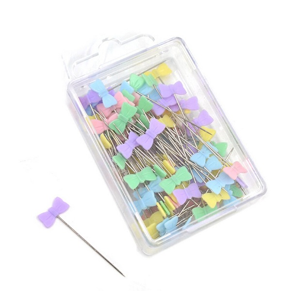 100X Patchwork Pins Blomknappshuvud Pins DIY Quilting Tool S Tie