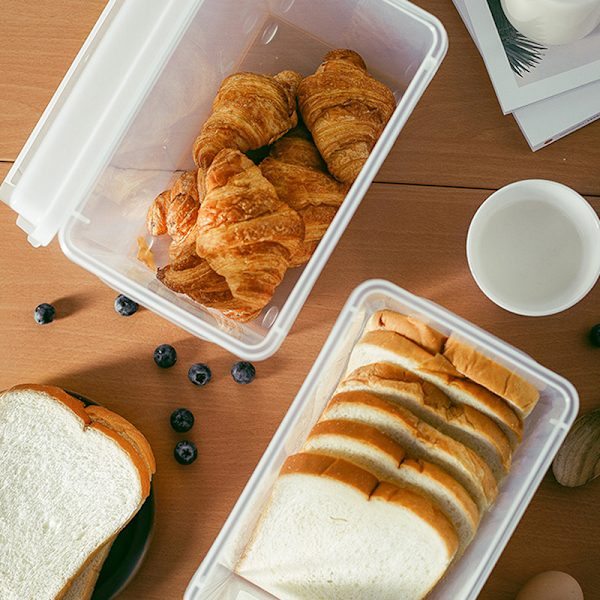 Bröd Rostat bröd Kylskåp Crisper Förvaringslåda Kök Plast C Clear