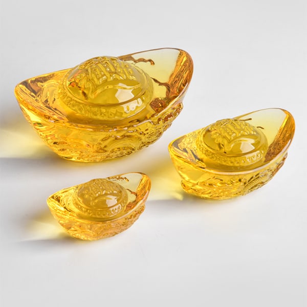 Stil Citringöt Guld Kristallglasfärgad glasyr Rikedom Mo C