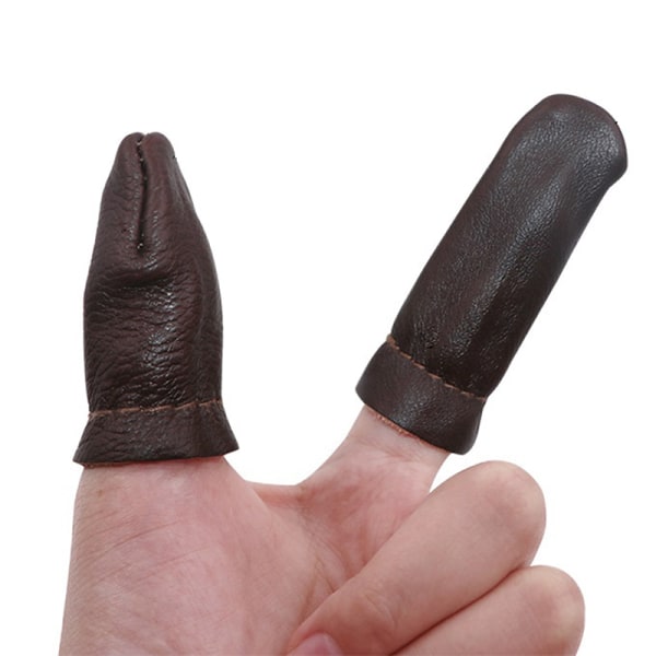 1/2st mjukt läderfiltande fingerskydd/skydd tumme I B