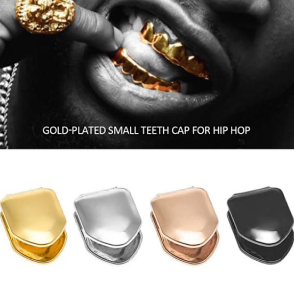 Ny 14k guldpläterad liten entands vanligt cap -trend Gold