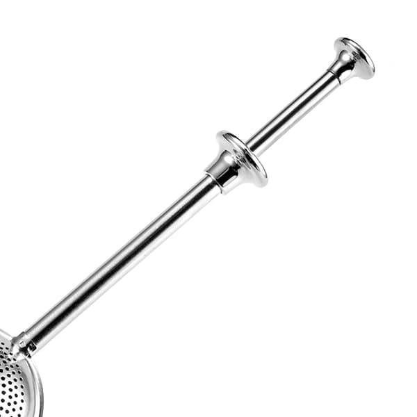 Teleskopisk tesil Steel Tea Sil Full Leaking Tea Mak Silver