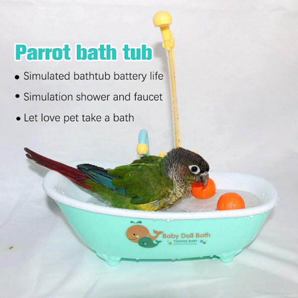 Parrot Automatisk Badkar Fågel Badkar Fågel Dusch Bad Show Pink