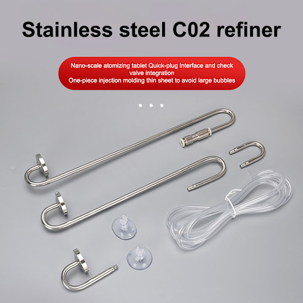ZRDR Aquarium CO2 Nebulisator CO2 Diffuser Spegel Rostfritt stål 3