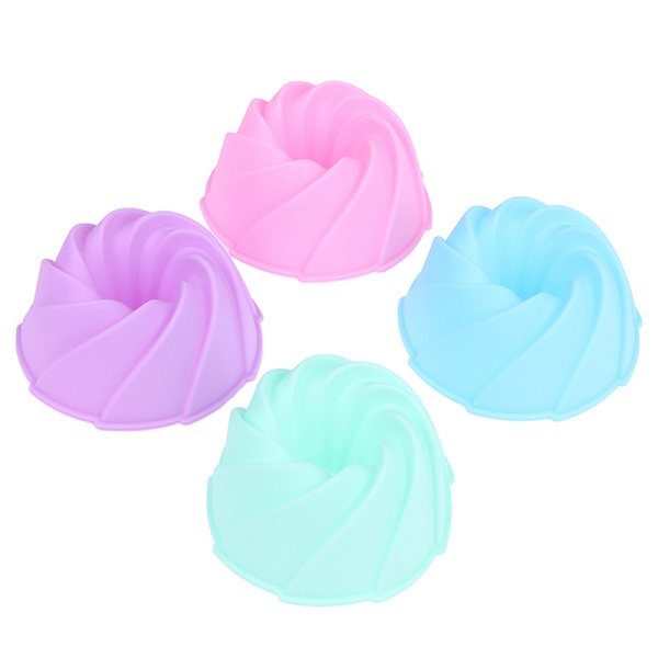 Silikon form rund form Cupcake Cup form Återanvändbar bakning