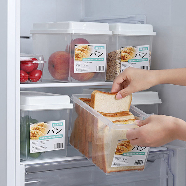 Bröd Rostat bröd Kylskåp Crisper Förvaringslåda Kök Plast C Clear