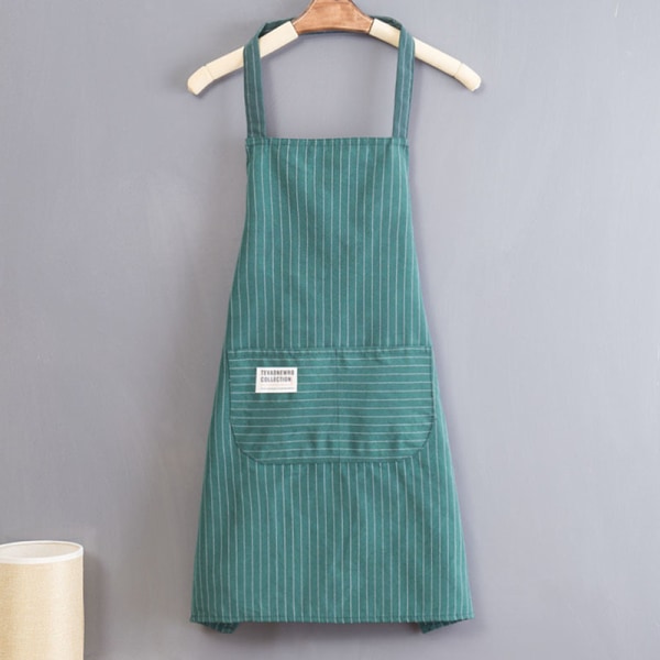 Ärmlöst förkläde kök hushålls polyester bomull fettsäkert Green
