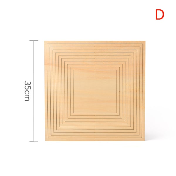 Keramikverktyg trä koncentrisk geometrisk figurskena Set för DI D