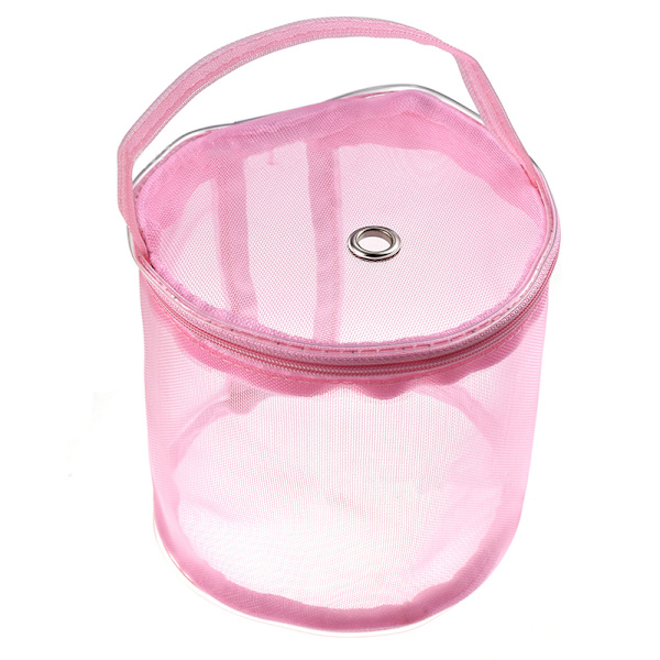 Stickgarn Rund Virkpåse Stickning Virkad Kulhållare Till Pink