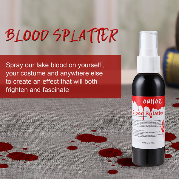 60ml Ultra-realistiskt blod för Bloody Nose Eyes Party Vampire Red