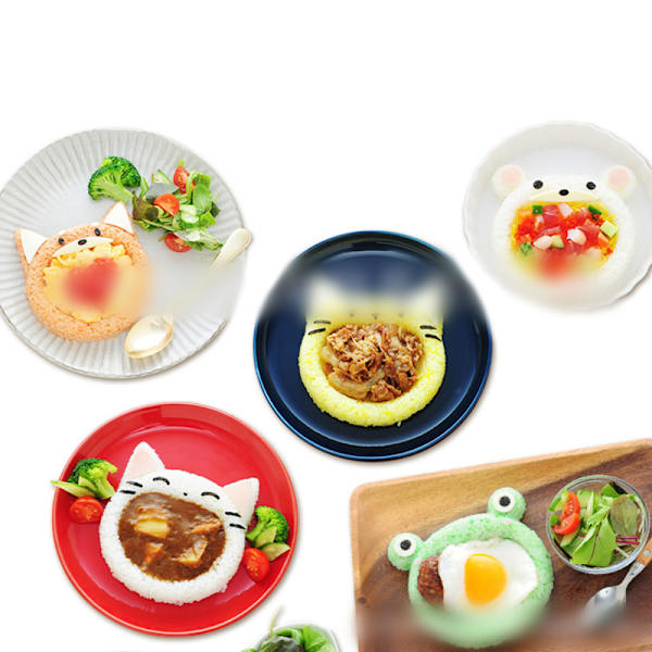 5 st e Cartoon Cat Bear Sushi Nori Form DIY Tool Kök A size