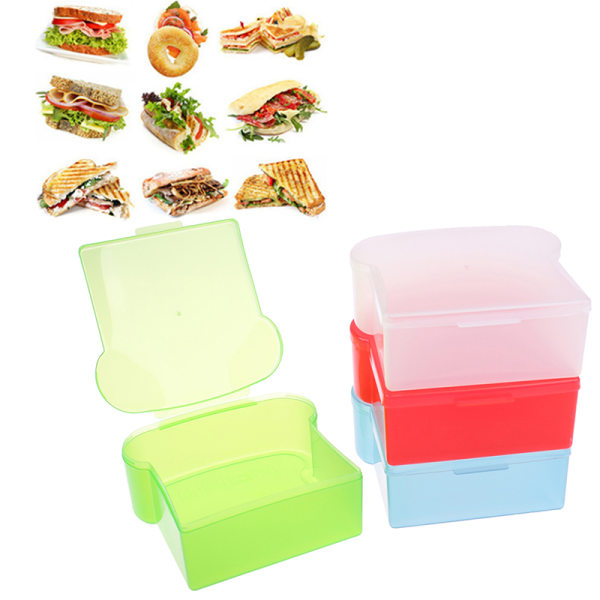 Smörgåsförvaring Lunchbox Case Återanvändbar mikrovågsugn Green