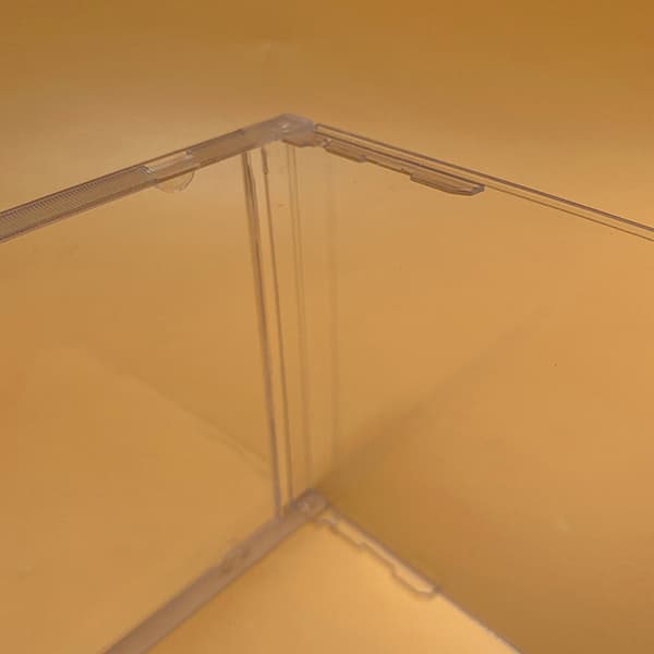 1 ST ReadStar Transparent Plast Single Piece case CD- case