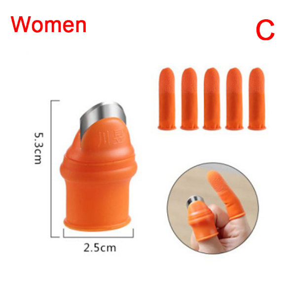 Silikon Tummen Finger ting Grönsaksblad Sax Trädgård Gl C-Women