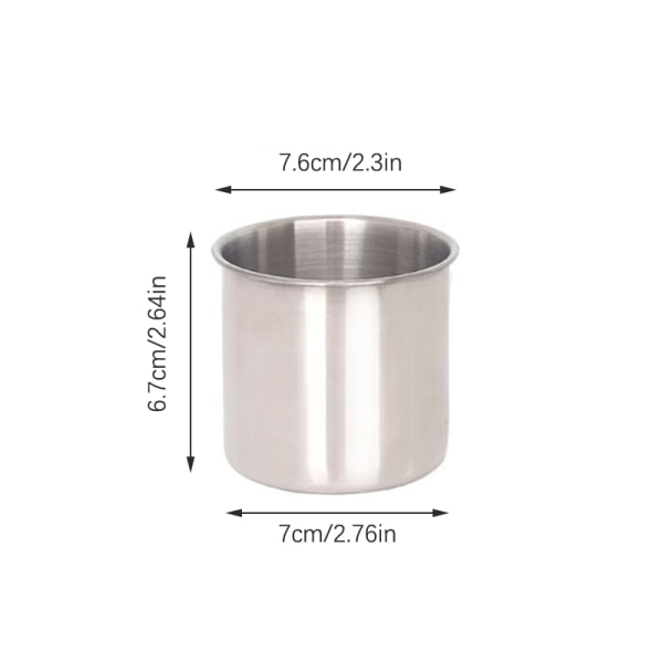 1 st 150 ml/250 ml/370 ml kopp i rostfritt stål Teburk Vinglas Be S