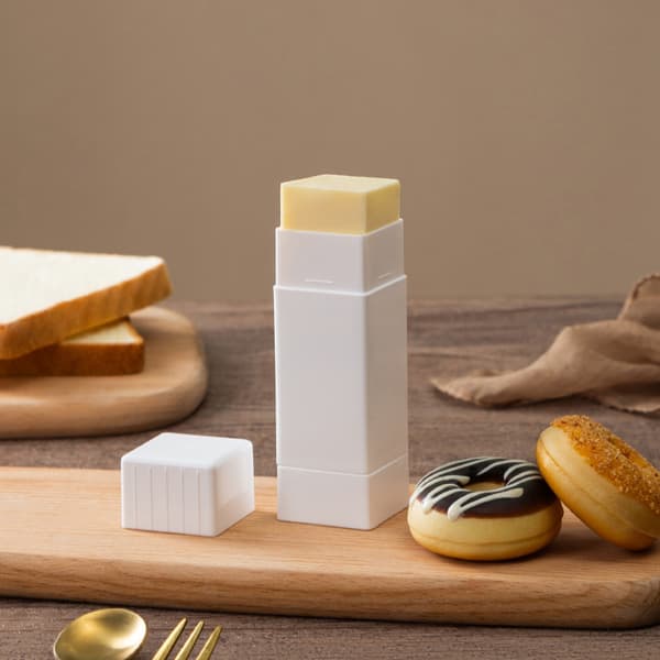 Handy Solid Butter Spreader Hållare Sticks Förvaringsbehållare Ch White