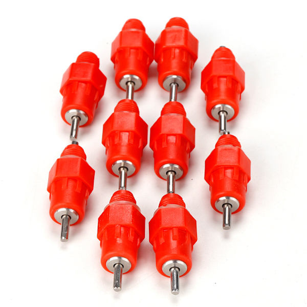 10 ST Push Nipple Cup Fjäderfä Kyckling Fågel Vaktel dricksvatten