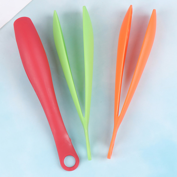 Plasttång Grillklämma Sallad Tång Kökspryl Tillbehör Red