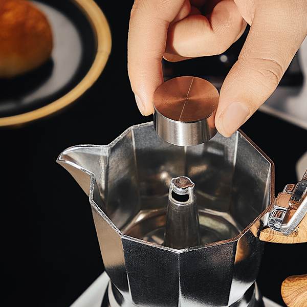 Moka Pot Splash Kaffekanna med aluminiumstänkventil Moka Pot B