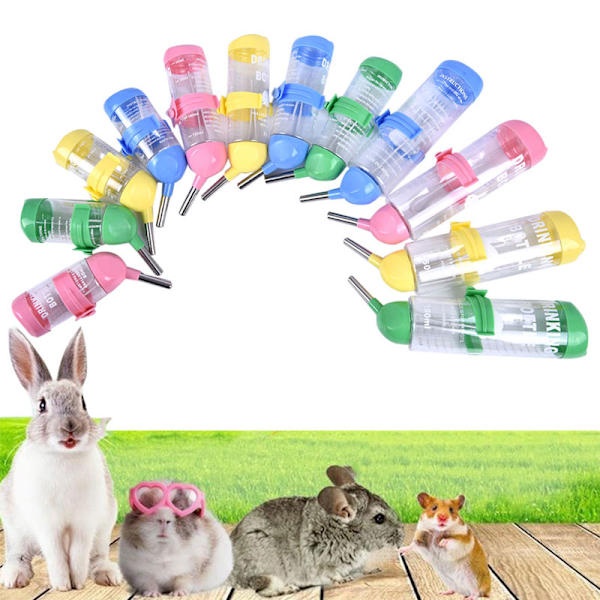 1 ST Hamster Drinker Plast Hängande vattenflaska Dispenser Fe A2