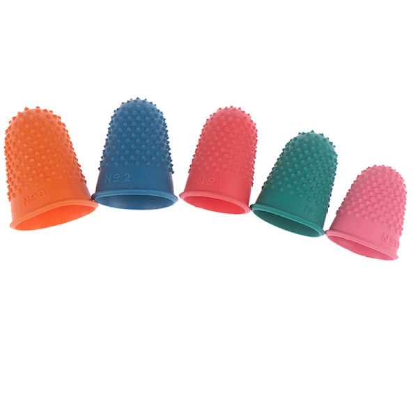5st Räknekon Gummi Fingerborgsskydd Sy Quilter Fing Red