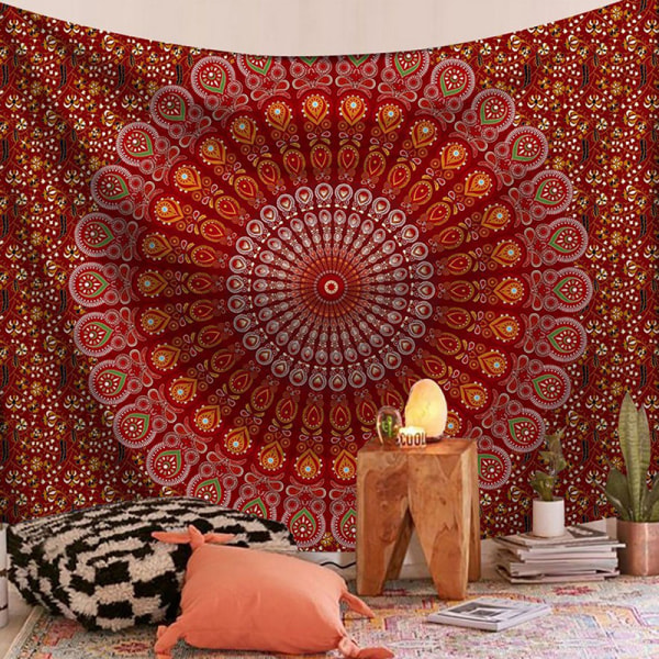 Gobeläng Vägghängande Mandala Hippie Gypsy Överkast Kast Boh 13M