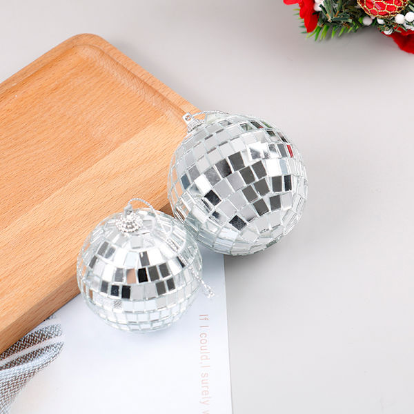 Christmas Ball Ornaments 2-8cm Mini Disco Mirror Ball Jul A4
