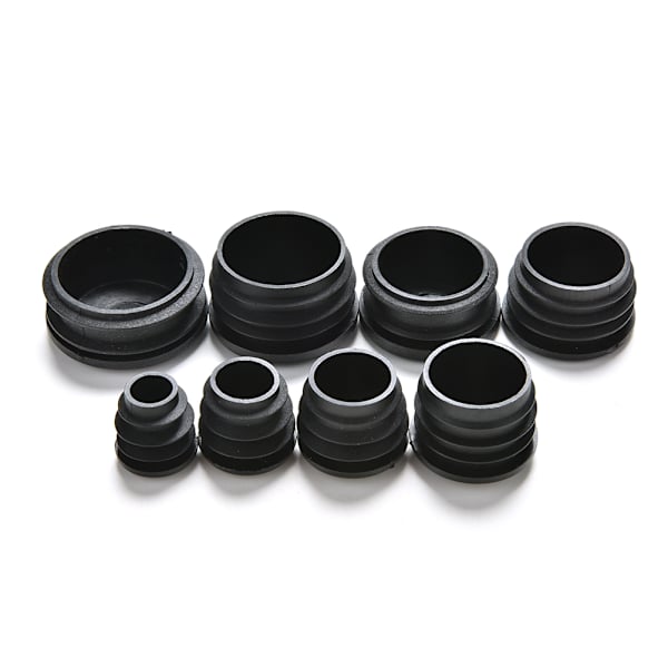 10x svarta plastblindande ändlock Cap Insert Plugs Bung For R