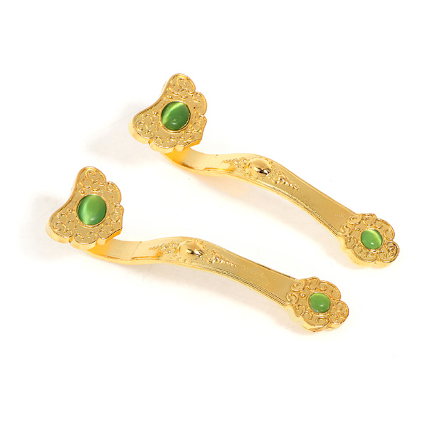 Golden Ruyi Present Fortune Smycken Smycken Feng Shui dekoration Gold