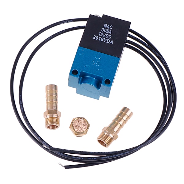 1 set magnetventil 1/8'' 35A-ACA-DDBA-1BA med ljuddämpare i mässing